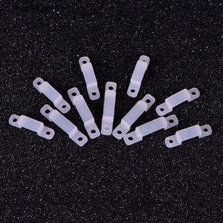 Thighoho 50pcs 10/14mm soft light clamp retaining clips silica gel fixer silicone clip CO