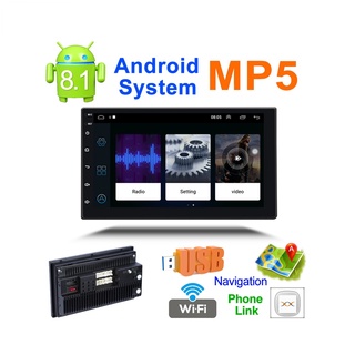 Coche 7 Pulgadas Android Universal GPS Navegación WIFI MP4 Tarjeta Radio Bluetooth Reproductor Central Control Pantalla