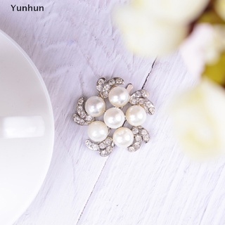 Yunhun 1PC rhinestone crystal faux pearl shoe clips women bridal shoes buckle decor .