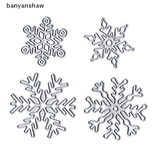 Banyanshaw-Juego De 4 Troqueles De Corte De Metal De Navidad Para Álbum De Recortes , Diseño