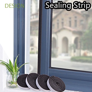 desion 4rolls/4m tira de sellado autoadhesiva para evitar el aislamiento del polvo pegatinas sellado cinta a prueba de viento puerta de espuma anti-ruido ventana