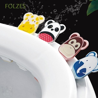 FOLZES Portable Closestool Cover Lift Handle Transparent Toilet Device Toilet Seat Cover Lifter Cute For Travel Home Bathroom Toilet Avoid Touching Lid Lifer Lifting Raise Bathroom Accessoriey