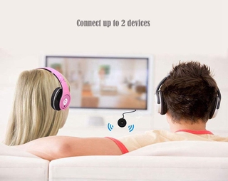 Portátil TV Bluetooth 4.0 A2dp Audio srereo transmisor RCA/3,5 mm soporte de emparejamiento de dos auriculares simultáneamente para TV PC reproductor de CD Kindle Fire Ipod Mp3/mp4 Etc (6)
