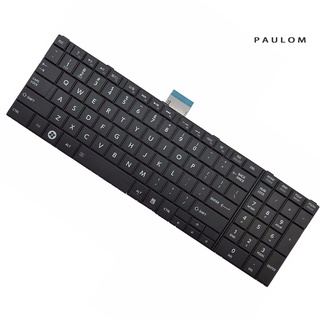 [paulom] teclado de ee.uu. portátil para toshiba satellite c850 c850d c855 c855d l850 l850d l855 (3)