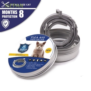 XIEPAN Silicona Home & Living Accesorios Ajustables Protección 8 Meses Anti Insectos Pulgas Collar Para Mascotas Perro Gato (1)