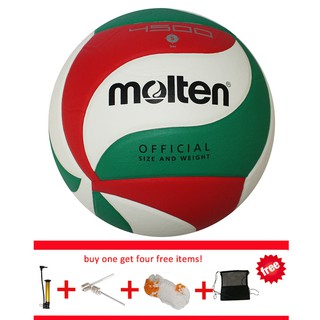 Molten V5M4500 Bola de voleibol suave de la PU de los hombres de la bomba libre de voleibol de los hombres