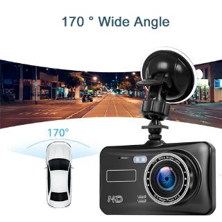 Pulgadas 1080P pantalla táctil cámara de coche FHD Dual lente Dashcam Dvr Dashborad cámara trasera grabadora de conducción videocámara Dash Cam soporte tarjeta TF (4)