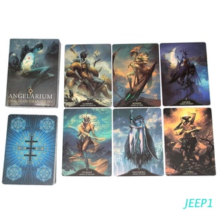 JEEP Angelarium Oracle Of Emanations Full English 33 Cards Deck Tarot Family Party Board Game Divination Card
