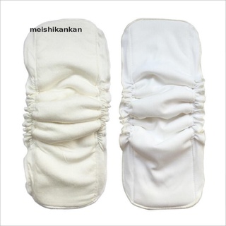 [meishikankan] New 5 Layers Natural bamboo cotton waterproof diaper insert Reusable baby nappies .