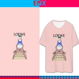 Hayao Miyazaki My Neighbor Totoro impreso gráfico manga corta camiseta moda/Oversize/pareja/más tamaño/camiseta Unisex