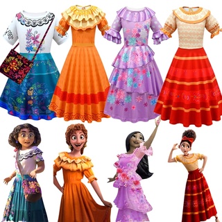 Disney Encanto Mirabel Madrigal Cosplay Disfraz De Niña Vestido De Carnaval De Halloween Princesa