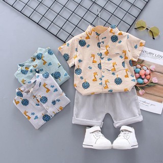 conjunto de dos piezas de manga corta para niños/niños/trajes de verano para bebés/conjunto de ropa interior
