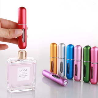 5 Ml Portátil Mini Botella De Perfume Vacía Recargable Con Spray Aroma Bomba Atomizador