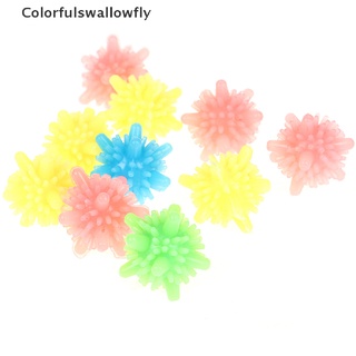 colorfulswallowfly 10pcspvc reutilizable sólido bola de lavandería limpieza lavadora ropa suavizante csf
