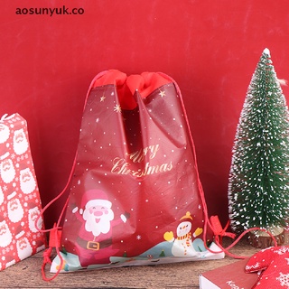 (new) Christmas Gift Candy Bag Santa Claus Drawstring Bag Backpack Gifts Bag Xmas [aosunyuk]