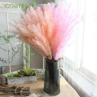 GOWELL1 77 cm Artificial Flower Decorative Fake Plants Hairy Grass Party DIY Home Decor Ornaments Floral Photography Props Dried Flowers/Multicolor
