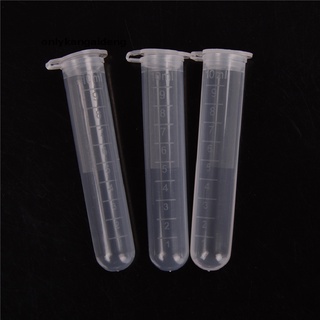 onlyka 20pcs 10 ml plástico centrífugo laboratorio tubo de prueba vial recipiente de muestra con tapa co