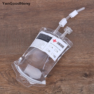 Yengoodneng 400ml transparente PVC reutilizable sangre energía bebida bolsa de Halloween vampiro bolsa agradable compras