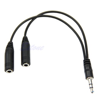 ban 3.5mm 1/8 macho a 2 auriculares doble hembra auriculares estéreo audio y splitter cable