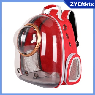 Portable Cat Puppy Carrier Breathable Ventilated Transparent Bubble Space Capsule Backpack Travel Carrying Bag Knapsack