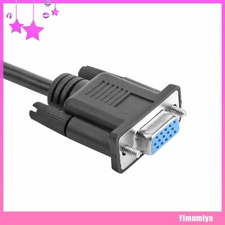 (Yimumiya) Cable divisor VGA 1 ordenador a doble 2 Monitor macho a hembra adaptador de alambre (4)