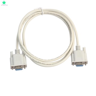 serial rs232 null em cable hembra a hembra db9 fta conexión cruzada 9 pines com cable de datos convertidor pc accesorio 1.5m