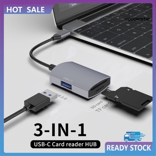 Dn-pj 3 en 1 tipo C Hub USB Micro-SD/TF lector de ranura de tarjeta OTG adaptador convertidor estación de acoplamiento