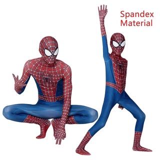 Spiderman disfraz de adulto niños Cosplay de una sola pieza medias niño Cosplay disfraz de Halloween disfraz de disfraz de rendimiento juego de jardín (1)