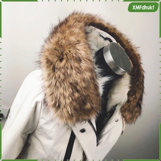 cuello de piel sintética mujer gruesa abrigo chaqueta outwear ropa de invierno decoraciones