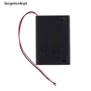 *largelookqd* 4.5v 3 aa titular de la batería caso de la celda con interruptor de encendido/apagado caja de la caja de la cubierta de venta caliente