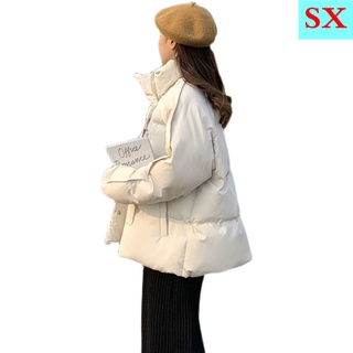 Chaqueta acolchada de plumón para mujer corta 2021 nueva chaqueta de invierno estudiantes estilo coreano ropa suelta acolchada de algodón moda cálida chaqueta acolchada de algodón (5)