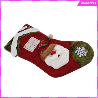 calcetines de navidad bolsas de regalo santa alce muñeco de nieve adorno de árbol de navidad