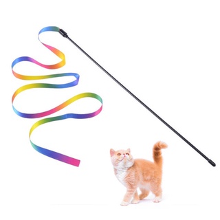Juguete De Gato Colorido Divertido Palo Clip Cara Arco Iris