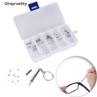 [qingruxtky] tornillo tuerca nariz almohadilla óptica reparación conjunto surtido de gafas de sol kit de herramientas para gafas [caliente]