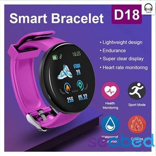 Reloj inteligente d18s impermeable Redondo con Rastreador de ejercicio/Smartwatch con Bluetooth para hombre