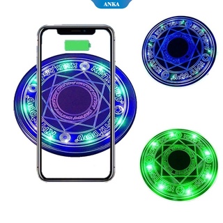 Cargador inalámbrico fresco del arsenal mágico luminoso 10W creativo para el teléfono móvil de Apple Android Huawei (2)