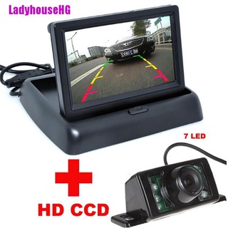 [LadyhouseHG] Car 3.5'' Lcd Rear View Monitor Night Vision Reverse Image Waterproof Led Camera