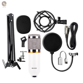 Shipped Comin 12 Horas) micrófono Condensador Bm-800 con tarjeta De sonido Usb con soporte Para grabación De radios