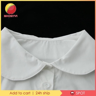 [BAO1-11-] collar Falso De Muñeca Falsa De Imitación Desmontable Media Camisa Blanca Cuello Cuadrado (4)