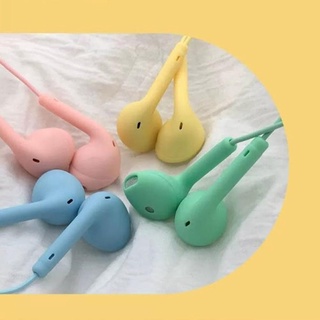 3.5mm in-ear lindo auriculares macaron de dibujos animados U19 auriculares auriculares con micrófono para iPhone Xiaomi Huawei playboys.br