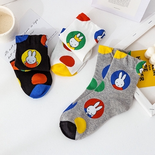 Calcetines De algodón De Alta calidad con diseño De conejo De dibujos animados/calcetines casuales para mujer