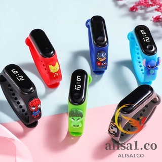 Reloj de pulsera Digital LED LED deportivo impermeable de Marvel 4/3/M/impermeable Para niños niños niñas niñas hombres mujeres pulsera de silicona