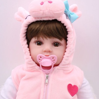 linco 19in realista reborn muñeca de silicona suave vinilo recién nacido bebés niña princesa realista juguete hecho a mano regalos para niños (2)