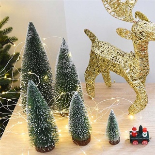 1 pieza mini figuras de árbol de navidad miniaturas micro paisaje diy manualidades decoración del hogar árbol de navidad