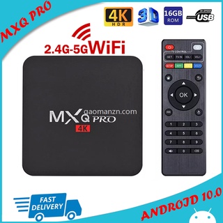 mxq pro 4k 5g android tv box rk3228a quad core tvbox 2g 16g 2.4g wifi 4k 3d smart tv android 10.0 tv box mxq pro 4k sep top box
