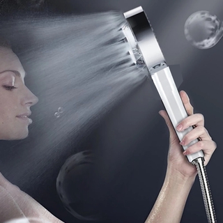 Cabezal de ducha de boquilla presurizada, cabezal de ducha de lluvia de alta presión para ahorrar agua (1)