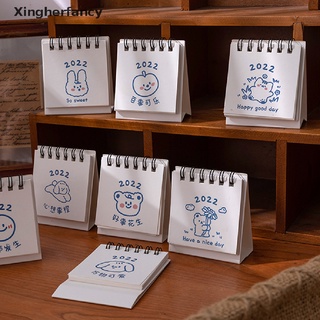 Xfmy 1Pc 2022 lindo creativo Mini escritorio calendario decoración papelería suministros escolares caliente