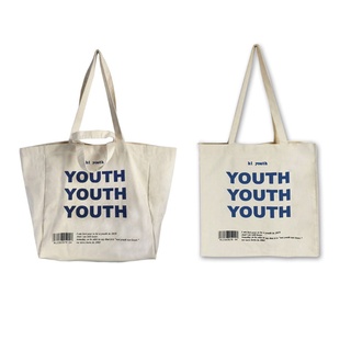 koou mujeres bolsa de compras de lona de la juventud letras de impresión femenina bolso de hombro bolso de mano reutilizable de comestibles shopper bolsa