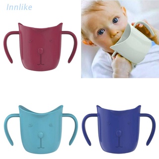 Inn bebé oblicua boca taza a prueba de fugas bebé aprendizaje beber tazas resistentes a la caída bebé beber tazas niños lavado taza