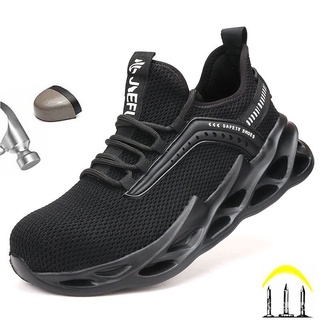 2021 hombres botas de trabajo Indestructible Casual zapatos de seguridad de acero punción a prueba de pinchazos zapatillas de deporte de trabajo masculino zapatos adultos zapatos de trabajo YWnR